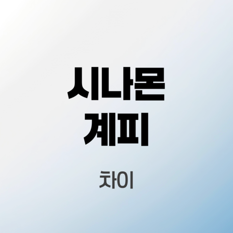 시나몬-계피-차이