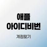 애플-아이디-비밀번호