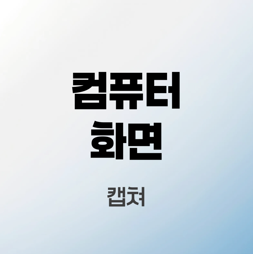 컴퓨터-화면-캡쳐