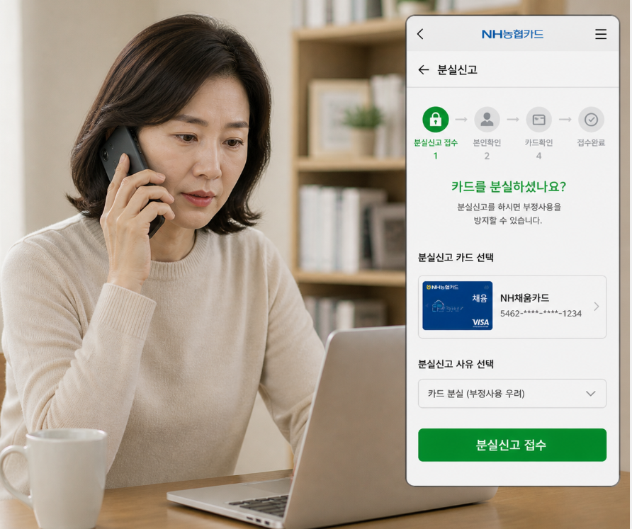 농협카드-분실신고